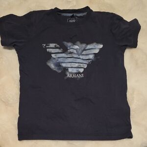 Armani Junior Deep Blue Tee